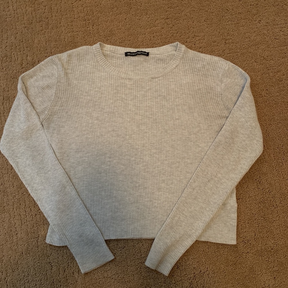 BRANDY MELVILLE GREY SWEATER